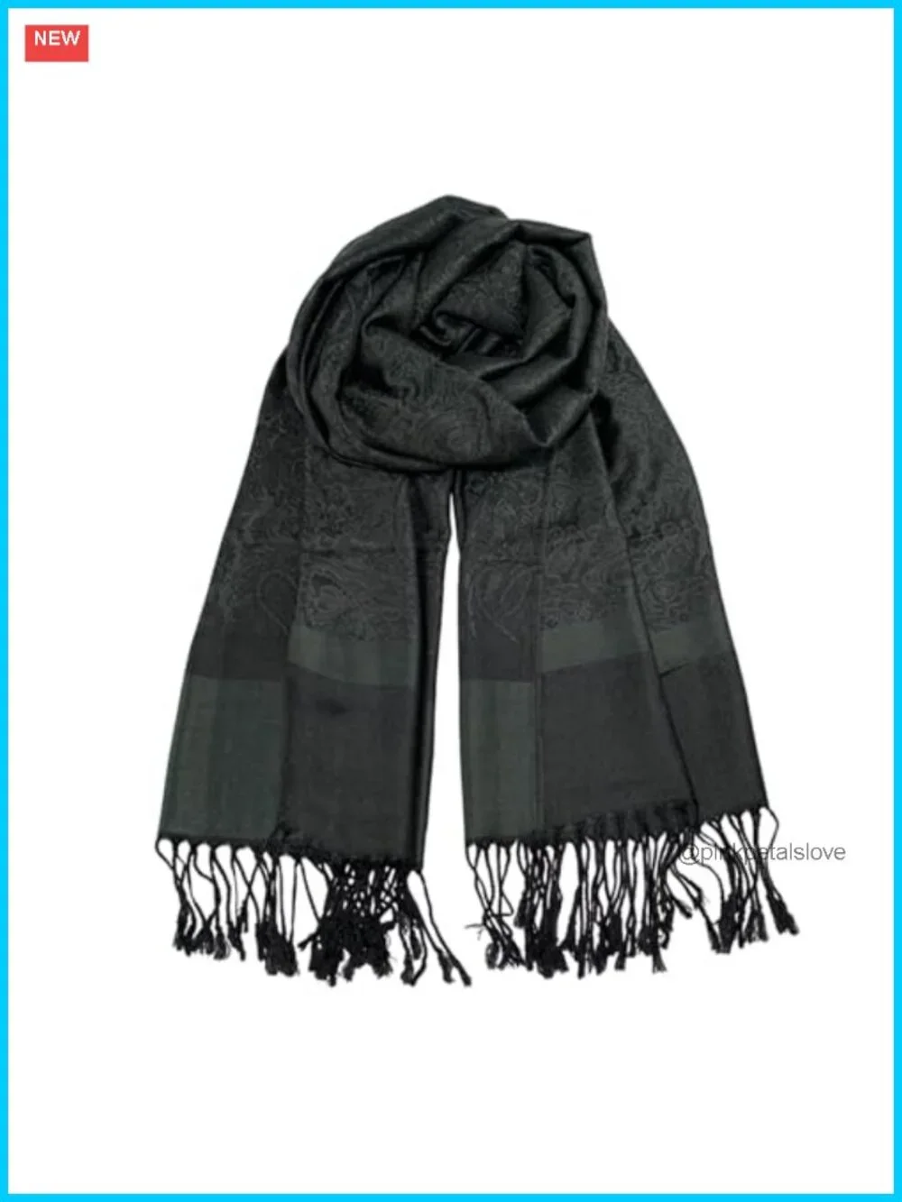 Pashmina Shawl Wrap Reversible Jacquard Wedding Scarf Womens Soft Lightweight